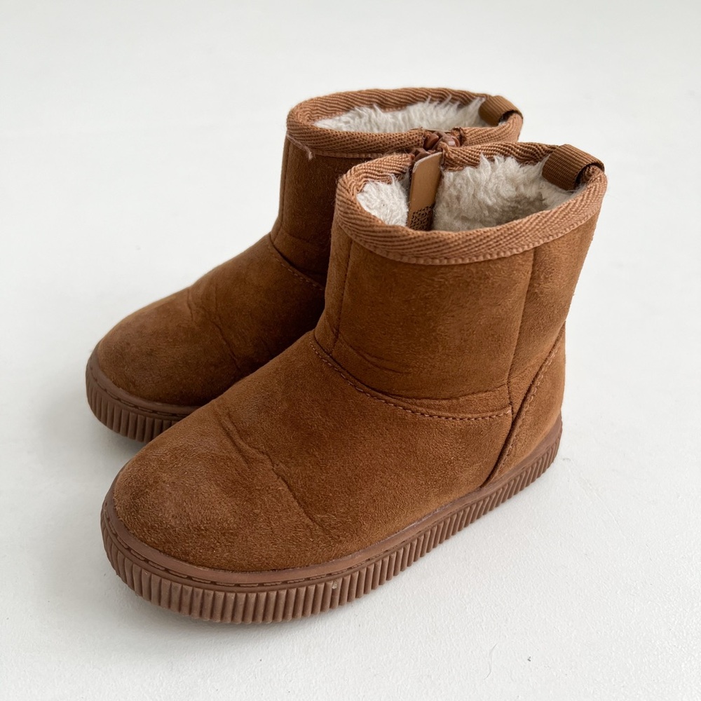 Toddler Brown Suede Boots Size 5C